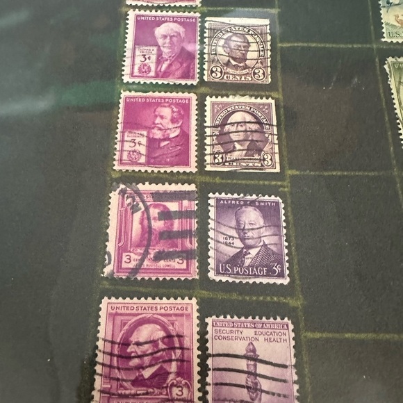 Vintage US Used 3c Stamp Mixed Americana, - Cancelled- - Picture 5 of 14